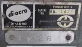 DI-ACRO Model 2 Punch