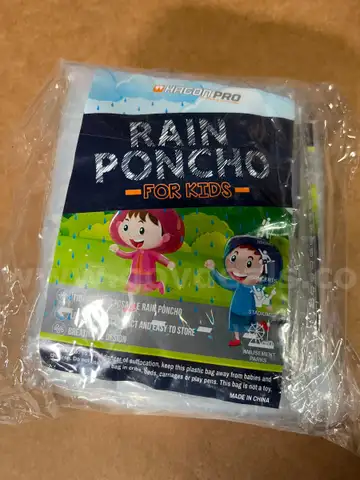 Rain Ponchos for Kids Hagon Pro 5 Pack Disposable Clear ThickPonchos Family Pack