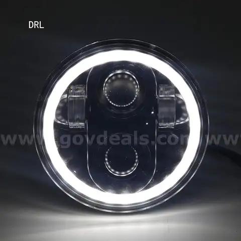 32 single piece of 7&#x22; LED Headlight with LED Halo Ring for Harley-Davidson&#xAE; and Indian&#xAE; Motorcycles - Gener