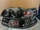 29 pair of 1999-2004 Ford Mustang LED Halo Ring Black Housing Clear Lenses Projector Headlights Headlamps