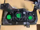 16 Pair of 2006-2010 Dodge Charger LED Crystal Driver and Passenger Side Black Euro Headlight with Parking LEDs