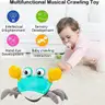 20 Units Of Crawling Crab Baby Musical Kids Toy with Led Lights &#x26; Rechargeable Battery|Inter