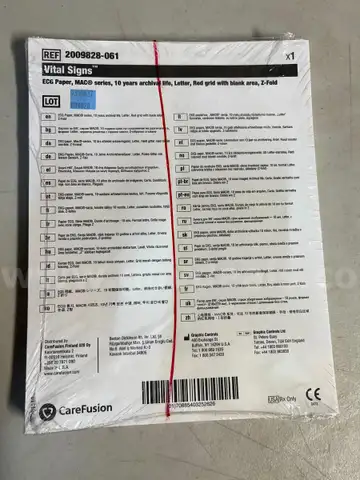 1 Lot Of 71( Packs - 150 Sheets) Vyaire Vital Signs Medical Recording Paper ECG/EKG For MAC 1200 150Sh/Pk (2009828-061)