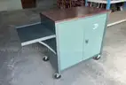 Metal Cabinet on Wheels