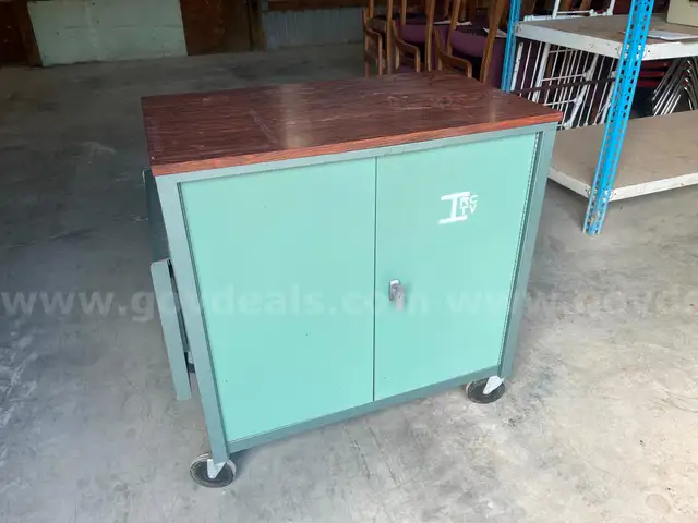 Metal Cabinet on Wheels