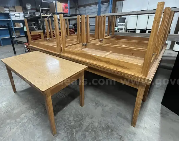 Lot of 13 Wood Tables