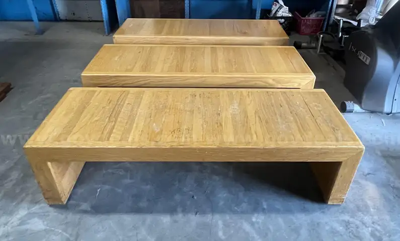 Lot of 3 Wood Benches