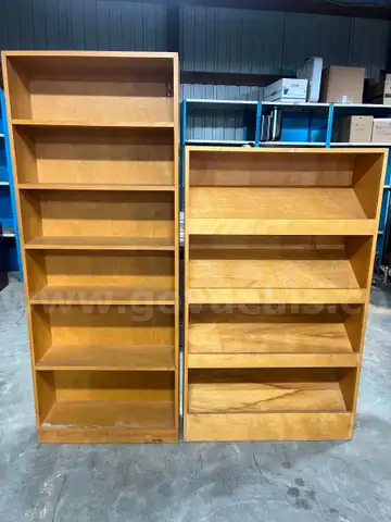 Lot of 2 Wood Shelves