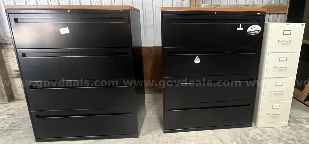 Lot of 3 File Cabinets