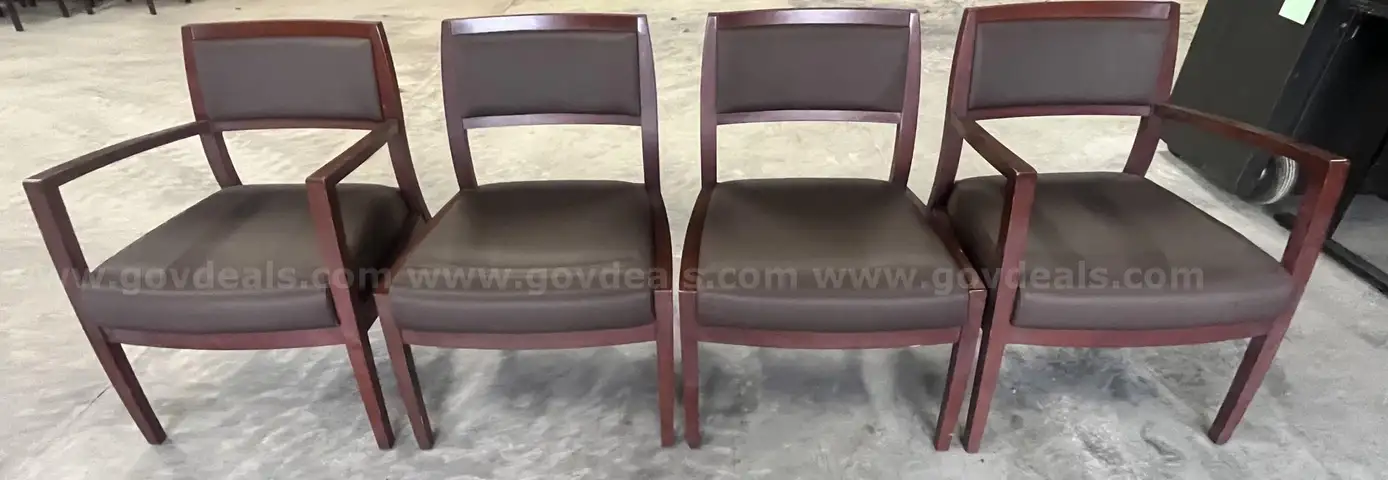 Lot of 4 BrownChairs