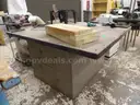 Wooden - Standing Work Bench with Lockers