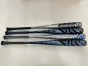 LOT OF 4 BATS- LOUISVILLE SLUGGER OMAHA- BBCOR- VARIOUS YEARS
