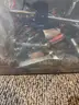 Big bin lot of drill bits, threaders, tools, irwin, craftsman, stanley