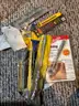 Big bin lot of drill bits, threaders, tools, irwin, craftsman, stanley