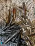 Big bin lot of drill bits, threaders, tools, irwin, craftsman, stanley