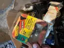 Lot of various tools saws screwdrifters drill bits magnet tools wrenches