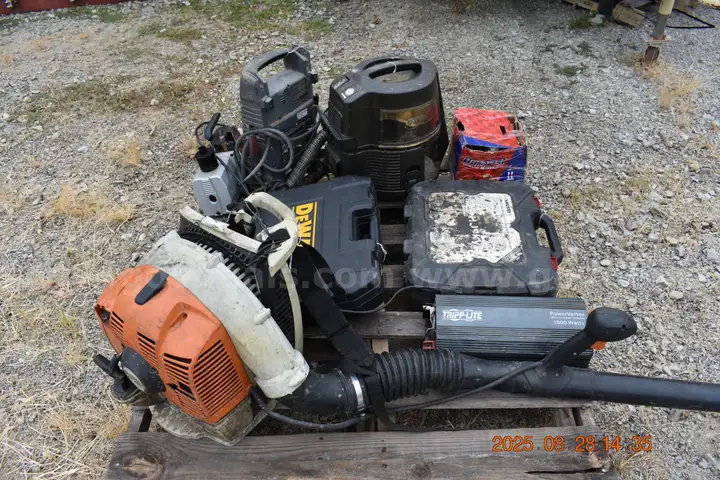 Pallet of unclaimed tools