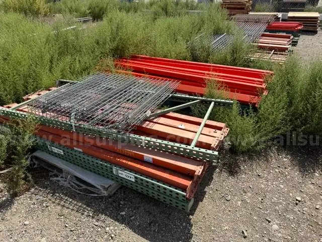 Pallet Racking, Wireway Husky, Beams, Uprights and Decking, 8ft Uprights, 1 Lot
