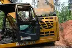 BURNED SALVAGE 2023 KATO HD823 54,000lbs Excavator