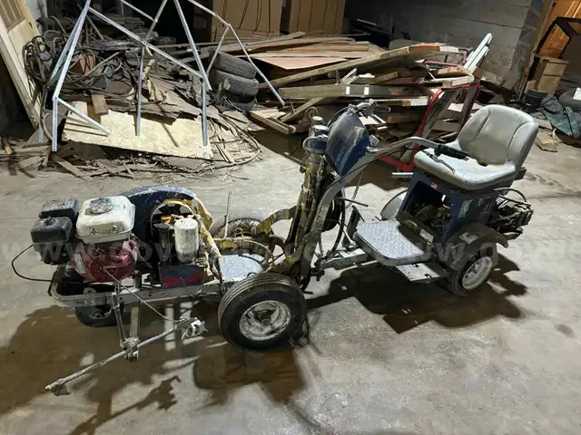 Graco ride on line paint sprayer
