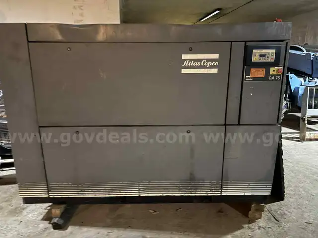 Atlas Copco Model GA 75 75-HP Air Compressor