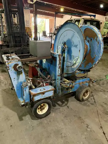 Gas powered sewer jetter