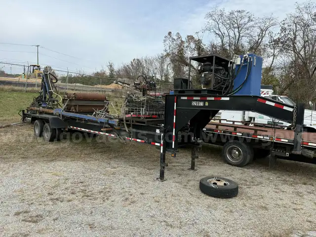 Hydraulic Arm Hydro blaster Gooseneck Trailer