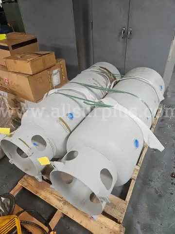 Qty. (2) 120 Gallon Tank Vertical Compressed Air Receivers (New)