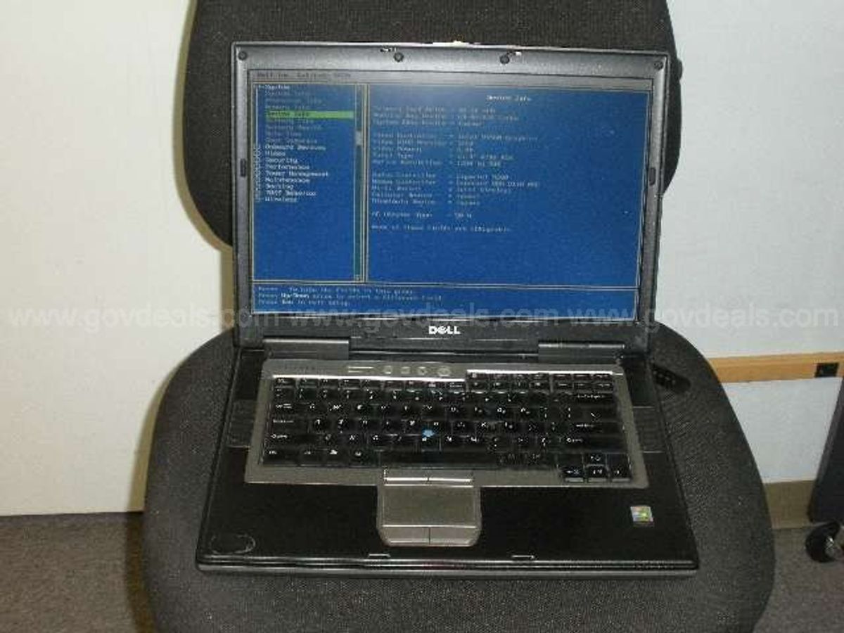 Dell Latitude D820 Laptop Computer Govdeals 6738