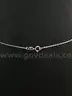 Women&#x27;s Silver chain Marked 925 with Diamond accented statement piece (18 in.)
