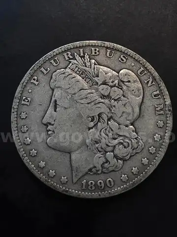 Genuine 1890-O Morgan Silver Dollar Coin, Contains 90% Silver