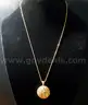 Italian 18kt Gold Over Sterling Silver Florentine-Style Lace Medallion Pendant Necklace.
