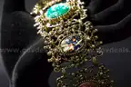 Vintage Selro Selini Style Bold Panel Bracelets &#x2013; Set of 2 &#x2013; Turquoise &#x26; Multicolor
