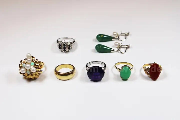 Gold and Sterling Silver Jewelry Lot