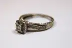 Sterling Diamond Ring