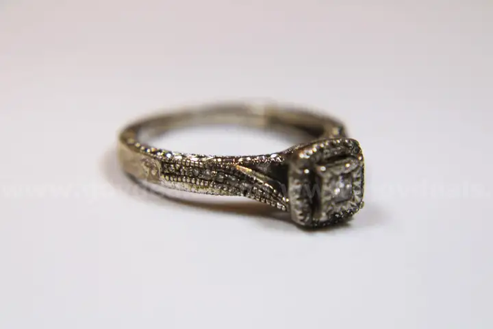 Sterling Diamond Ring
