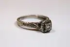 Sterling Diamond Ring