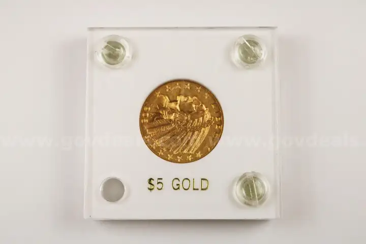 U.S. 1908 $5 Gold Piece