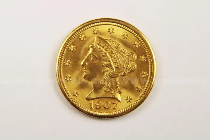 1907 Gold Quarter Eagle Uncirculated