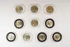 14 Piece Lot U.S. Walking Liberty and Franklin Halves