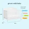 DaVinci Charlie 4-in-1 Convertible Crib in White new in box