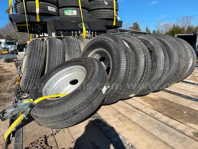 SET OF 8 NEW 235/80/16 DUAL WHEEL TRAILER TIRES