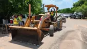 1999 John Deere 210LE Skip Loader / Box Blade Tractor