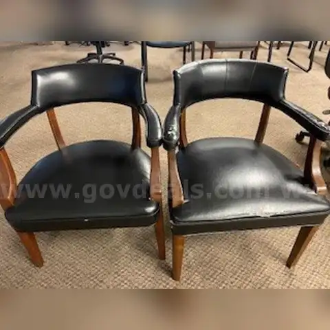 2 Black Office Chairs