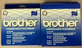Brother ML 100 Standard typewriter with lid, various ribbons and corrective film ribbons, and cushioned pad (works!)