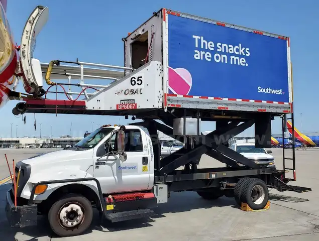 2012 Global Ground Support CT14 192 V10 6.8L 4X2 Elevating Provision Truck on Ford F650 XL Super Duty Chassis