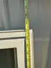 Two large windows with crank outs on each side and a screen for each side