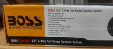 Boss SE653 6.5 inch 3 way Car Speaker Pair