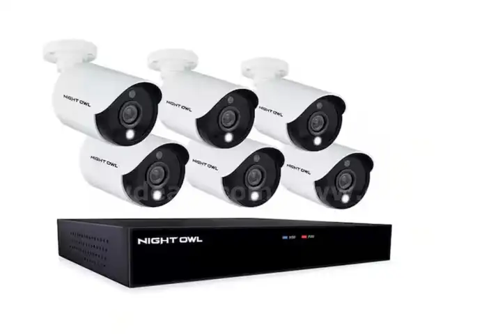 NIGHT OWL C5X1L-86 8 CHANNEL 1TB DVR SYSTEM WITH 6 CAMERAS