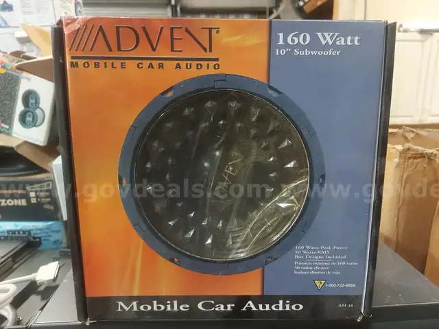 Lot of 7 Advent 10 inch car woofers